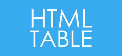 Create Table in HTML